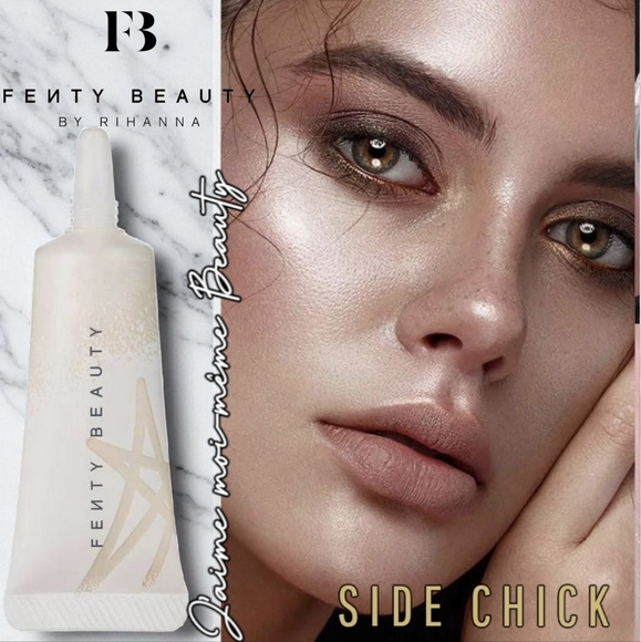 Fenty Beauty Liquid Highlighter - Side Chick- Pale Gold Sparkle - Picture 1 of 13